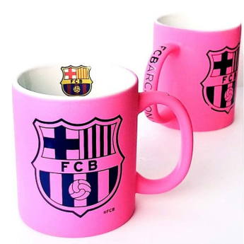 FC Barcelona cană pink fluo