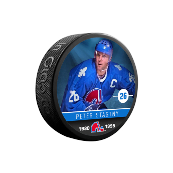 Quebec Nordiques puc Peter Stastny #26 Souvenir Collector Hockey Puck