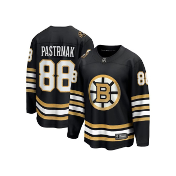 Boston Bruins tricou de hochei pentru copii David Pastrnak #88 black 100th Anniversary Premier Breakaway Jersey