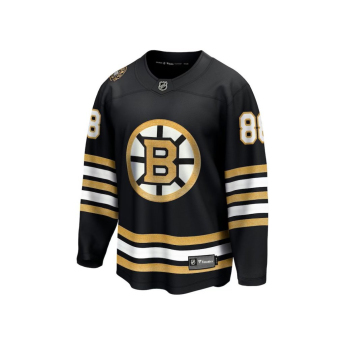Boston Bruins tricou de hochei pentru copii David Pastrnak #88 black 100th Anniversary Premier Breakaway Jersey