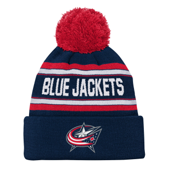 Columbus Blue Jackets căciula de iarnă pentru copii Jacquard Cuffed Knit With Pom