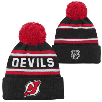 New Jersey Devils căciula de iarnă pentru copii Jacquard Cuffed Knit With Pom