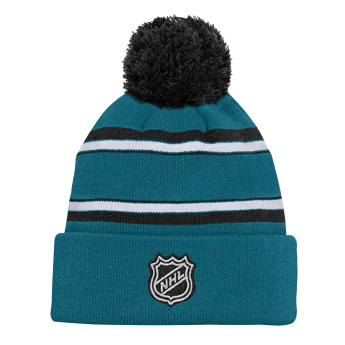 San Jose Sharks căciula de iarnă pentru copii Jacquard Cuffed Knit With Pom