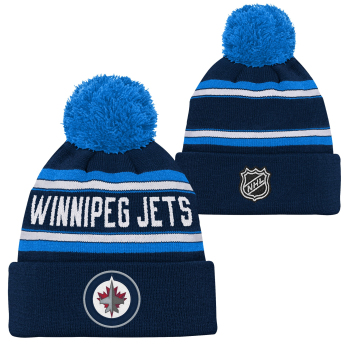 Winnipeg Jets căciula de iarnă pentru copii Jacquard Cuffed Knit With Pom