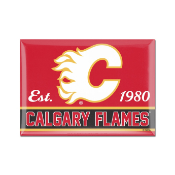 Calgary Flames magnet red 1980