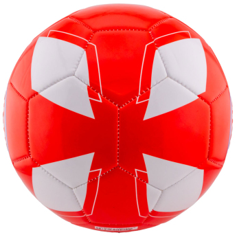 Bayern München balon de fotbal crest on a striking red and white - Size 5