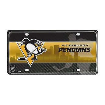 Pittsburgh Penguins semn pe perete Metal License Plate Auto Tag