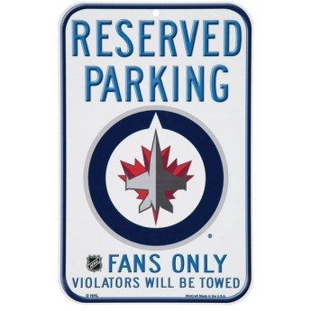 Winnipeg Jets semn pe perete Reserved Parking Sign