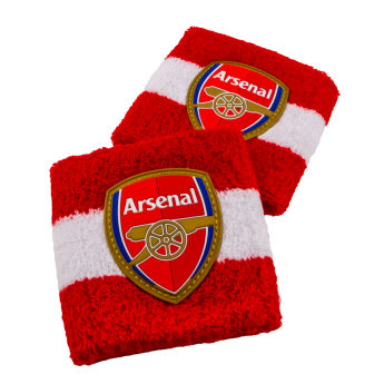 FC Arsenal manșete sport 2 pack red with white Wristbands