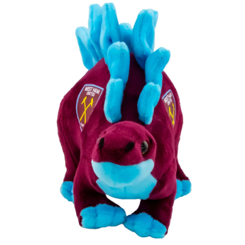 West Ham United Stegosaurus de pluș claret and blue