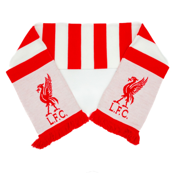 FC Liverpool eșarfă de iarnă Bar Scarf with red fringe