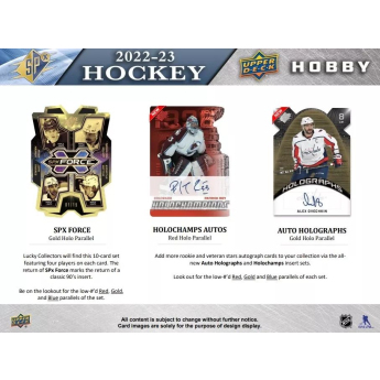 NHL cutii Cărți de hochei NHL 2022-23 Upper Deck SPx Hockey Hobby Box