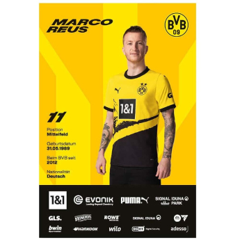 Borussia Dortmund cărți de jucători 33 cards with autographs 2023/24