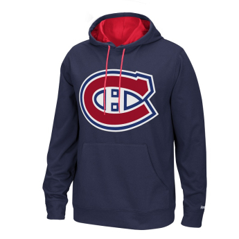 Montreal Canadiens hanorac de bărbați cu glugă blue Playbook Hood 2016