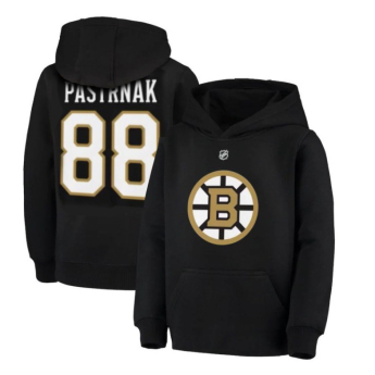 Boston Bruins hanorac cu glugă pentru copii #88 David Pastrňák 100th Anniversary Name Number
