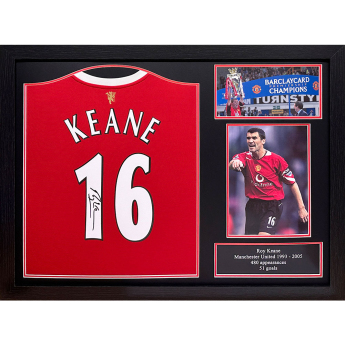 Legende tricou înrămat Manchester United FC 2020-2022 Keane Signed Shirt (Framed)