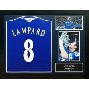 Legende tricou înrămat Chelsea FC 2000 Lampard Signed Shirt (Framed)