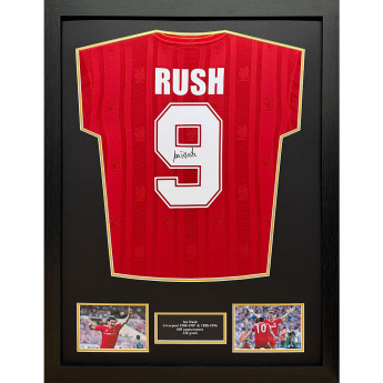Legende tricou înrămat Liverpool FC 1986 Rush Signed Shirt (Framed)