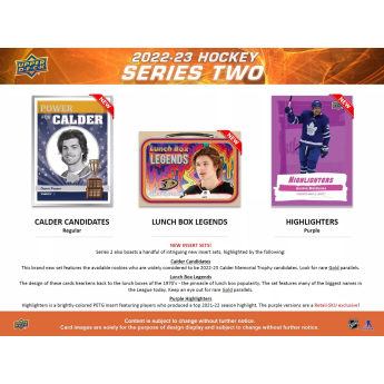 NHL cutii Cărți de hochei NHL 2022-23 Upper Deck Series 2 Tin Box