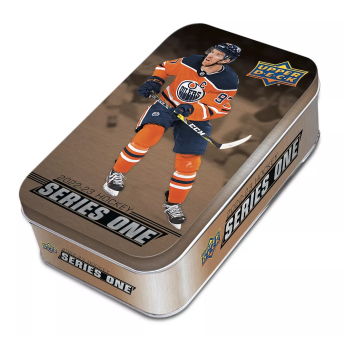 NHL cutii Cărți de hochei NHL 2022-23 Upper Deck Series 1 Tin Box