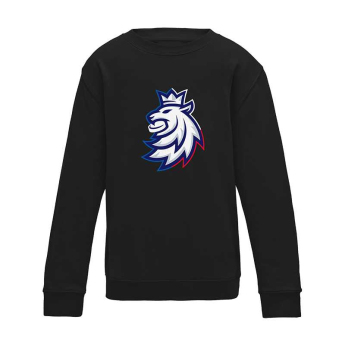 Echipa națională de hochei hanorac de copii Czech Republic Tricolour logo lion black