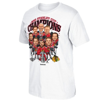 Chicago Blackhawks tricou de bărbați 2015 Stanley Cup Champions Caricature