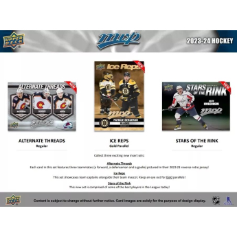 NHL cutii Cărți de hochei NHL 2023-24 Upper Deck MVP Hockey Blaster Box