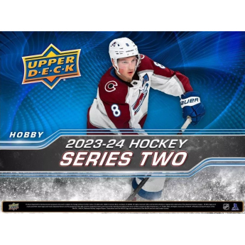 NHL cutii Cărți de hochei NHL 2023-24 Upper Deck Series 2 Tin Box