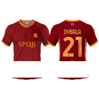 AS Roma tricou de fotbal pentru copii 23/24 home Dybala