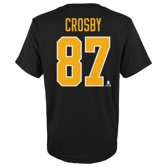 Pittsburgh Penguins tricou de copii Sidney Crosby 87 Name & Number black