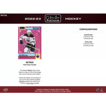 NHL cutii Cărți de hochei NHL 2022-23 Upper Deck O-Pee-Chee Platinum Blaster Box