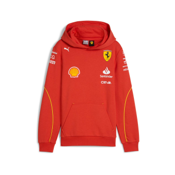 Ferrari hanorac cu glugă pentru copii Driver Hoody red F1 Team 2024