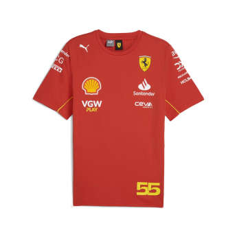 Ferrari tricou de bărbați Driver Sainz red F1 Team 2024