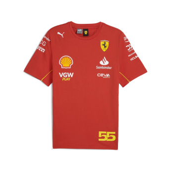 Ferrari tricou de bărbați Driver Sainz red F1 Team 2024