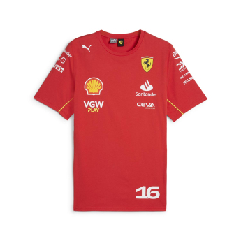 Ferrari tricou de bărbați Driver Leclerc red F1 Team 2024