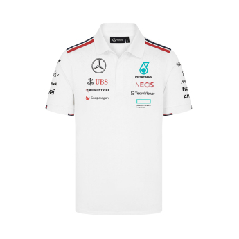 Mercedes AMG Petronas tricou polo Driver White F1 Team 2024