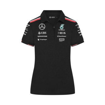 Mercedes AMG Petronas tricou polo de damă Driver black F1 Team 2024
