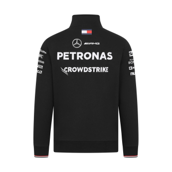 Mercedes AMG Petronas hanorac de bărbați Driver 1/4 Zip black F1 Team 2024