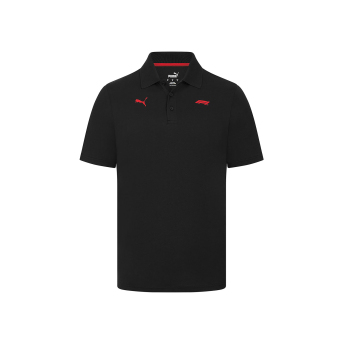 Formula 1 tricou polo Small Logo black 2024