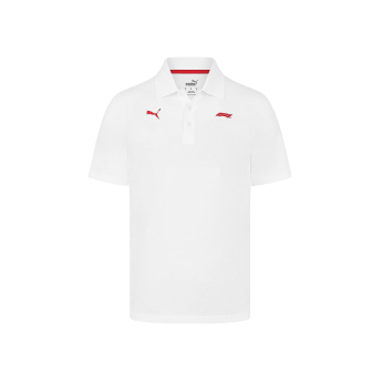Formula 1 tricou polo Small Logo white 2024