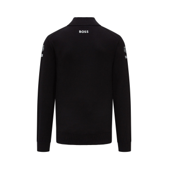 Porsche Motorsport hanorac de bărbați BOSS-Logo Half Zip black 2023