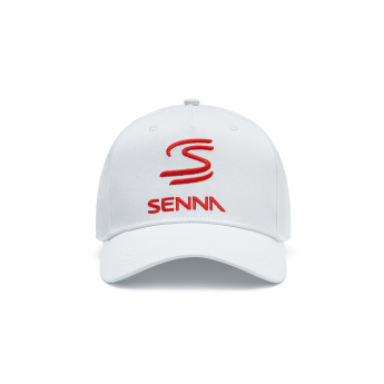 Ayrton Senna șapcă de baseball Logo white 2024