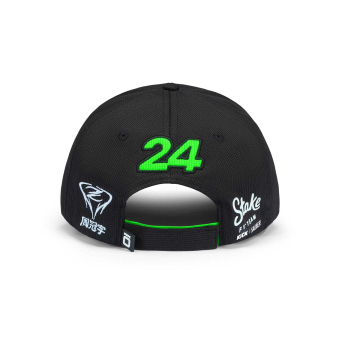 Stake Kick Sauber șapcă de baseball Drivers Zhou Guanyu green-black F1 Team 2024