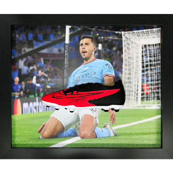 Legende gheată de fotbal în ramă Manchester City FC Rodri Signed Boot (Framed)