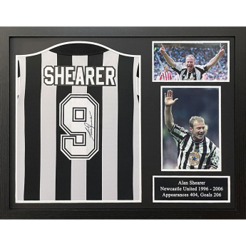 Legende tricou înrămat Newcastle United FC 1996-2006 Shearer Signed Shirt (Framed)