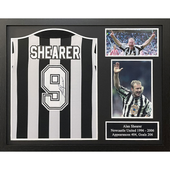 Legende tricou înrămat Newcastle United FC 1996-2006 Shearer Signed Shirt (Framed)