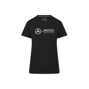 Mercedes AMG Petronas tricou de dama Large Logo black F1 Team 2024