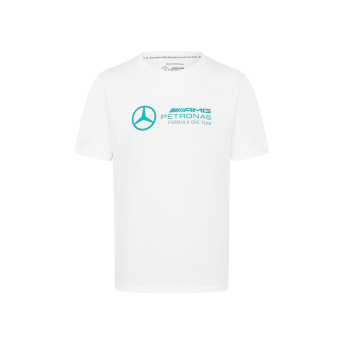 Mercedes AMG Petronas tricou de bărbați Large Logo white F1 Team 2024