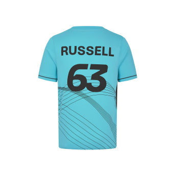 Mercedes AMG Petronas tricou de bărbați George Russell Sports blue F1 Team 2024