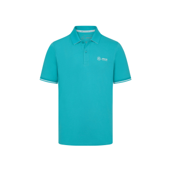 Mercedes AMG Petronas tricou polo Small logo Teal F1 Team 2024